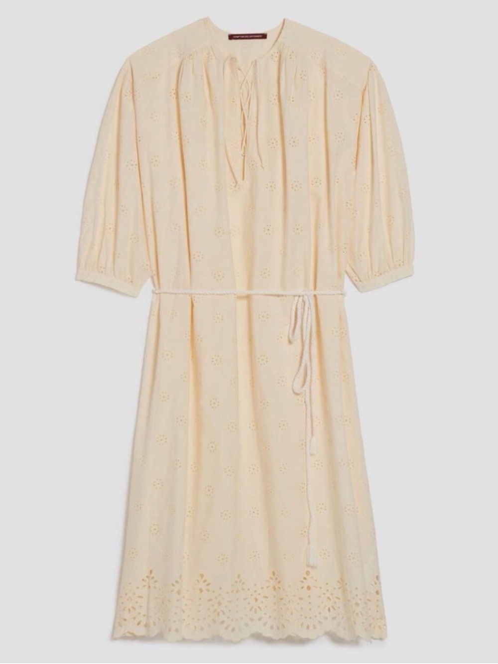 Cotton broderie anglaise midi dress